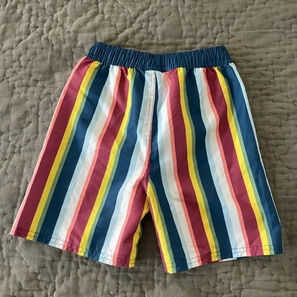 Rugged (Ruffle) Butts Sunset Stripe Swim Shorts Trunks Bathing Suit Size 5 Boys’ - Picture 4 of 6